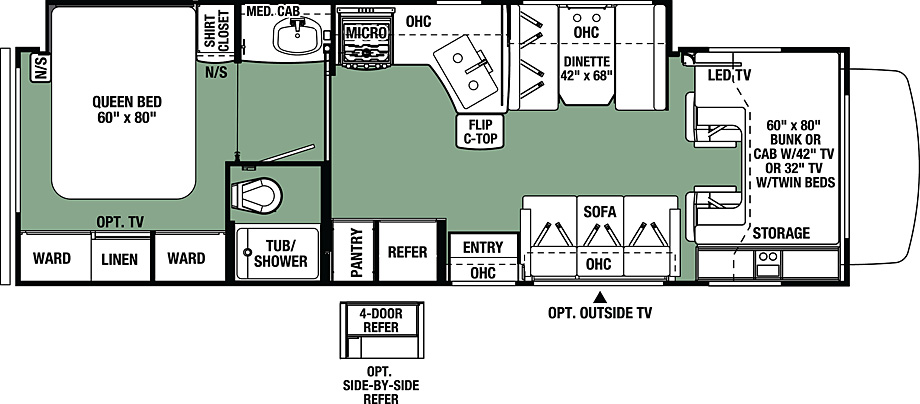 2017 Forest River Forester 3051S Floor Plan