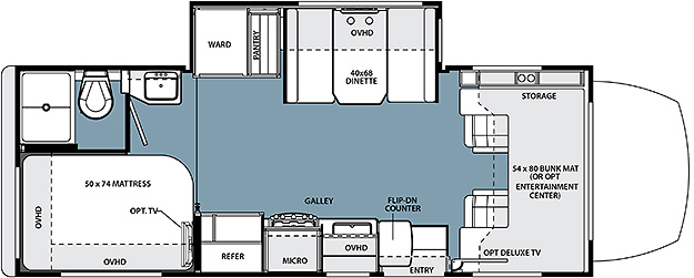 2015 Forest River Solera 24S Floor Plan