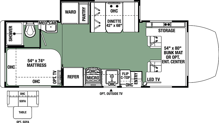 2017 Forest River Forester 2401S Floor Plan