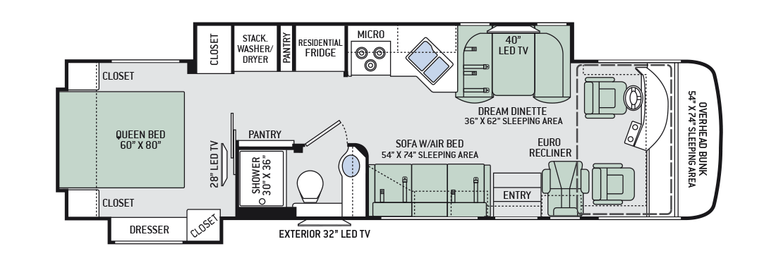 2016 Thor Palazzo 33.2 Floor Plan