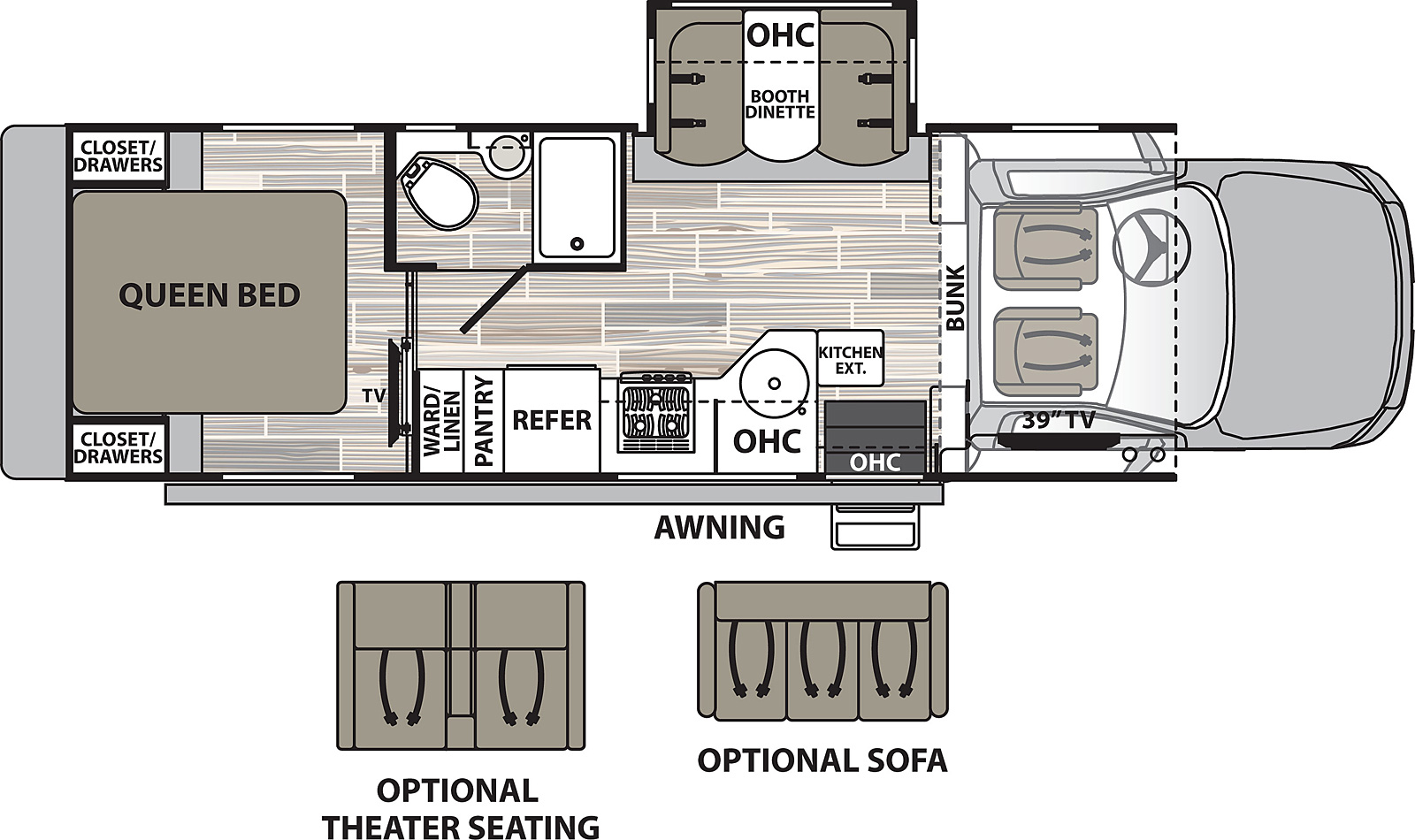 2021 Dynamax Isata 5 4x4 28SS Floor Plan