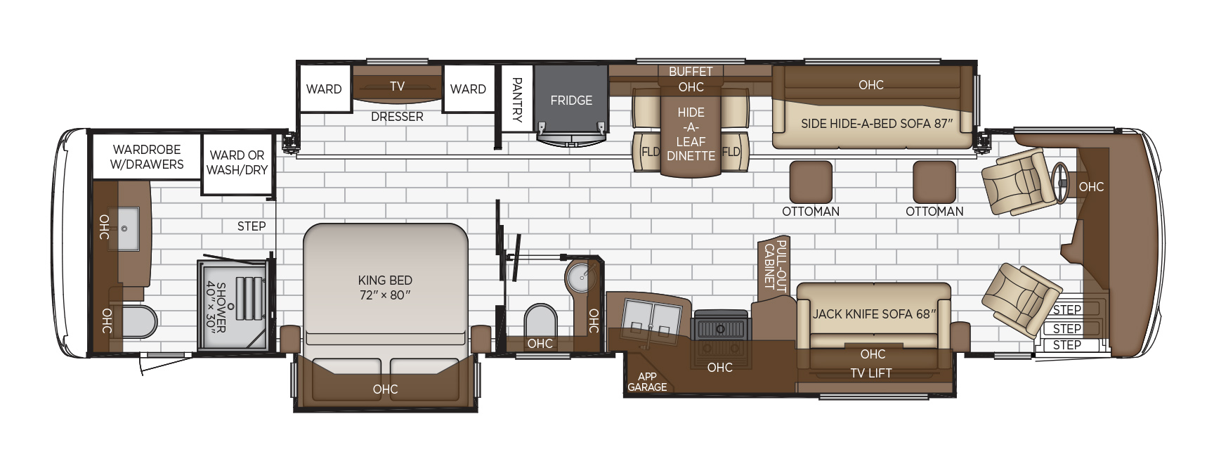 2020 Newmar Dutch Star 4081 Floor Plan