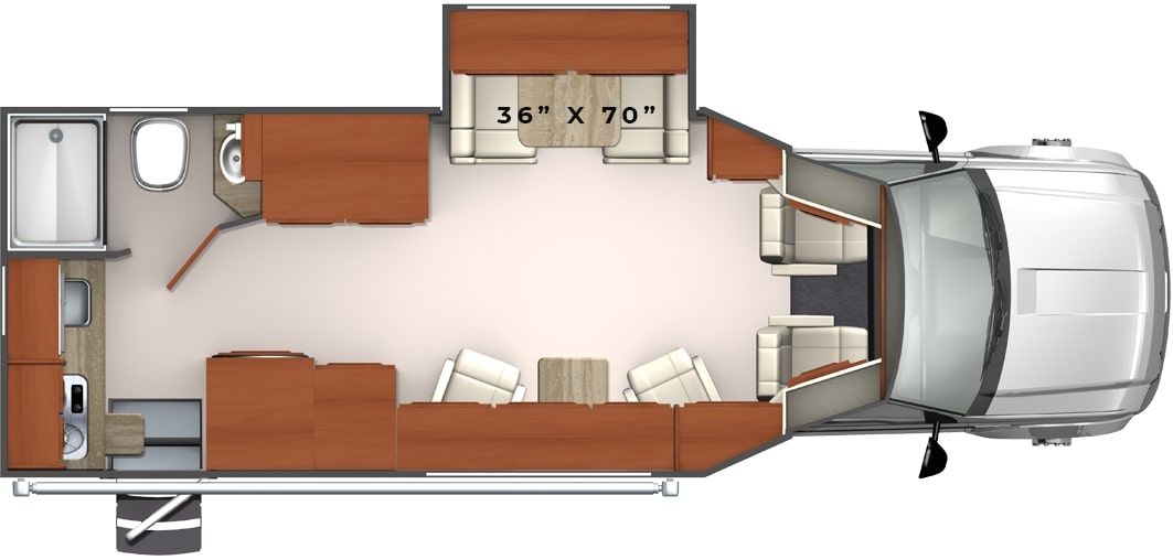 2021 Phoenix Cruiser 2400 4x4 Floor Plan