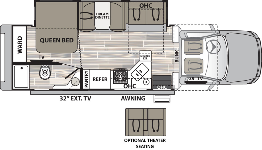 2019 Dynamax Isata 5 30FW 4x4 Floor Plan