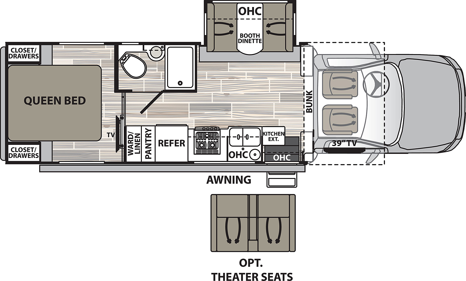 2021 Dynamax Isata 5 4x4 28SS Floor Plan