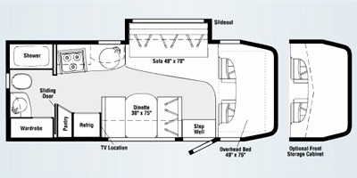 2008 Itasca Navion 24H Floor Plan