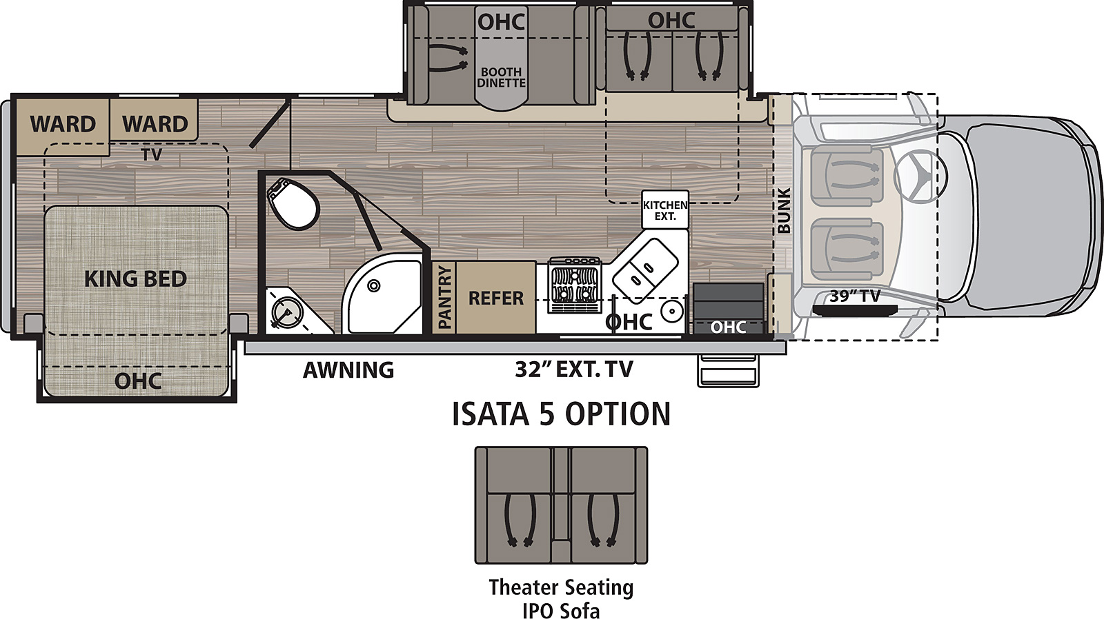 2021 Dynamax Isata 5 4x4 34DS Floor Plan