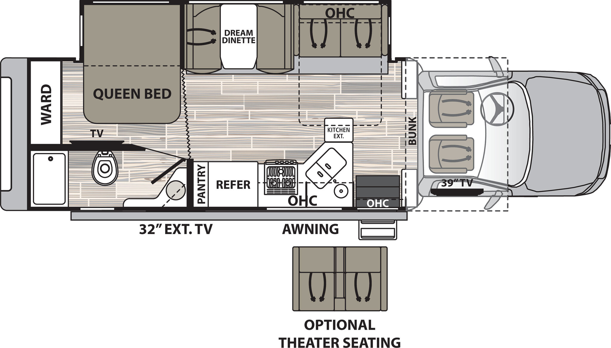 2020 Dynamax Isata 5 30FW 4x4 Floor Plan