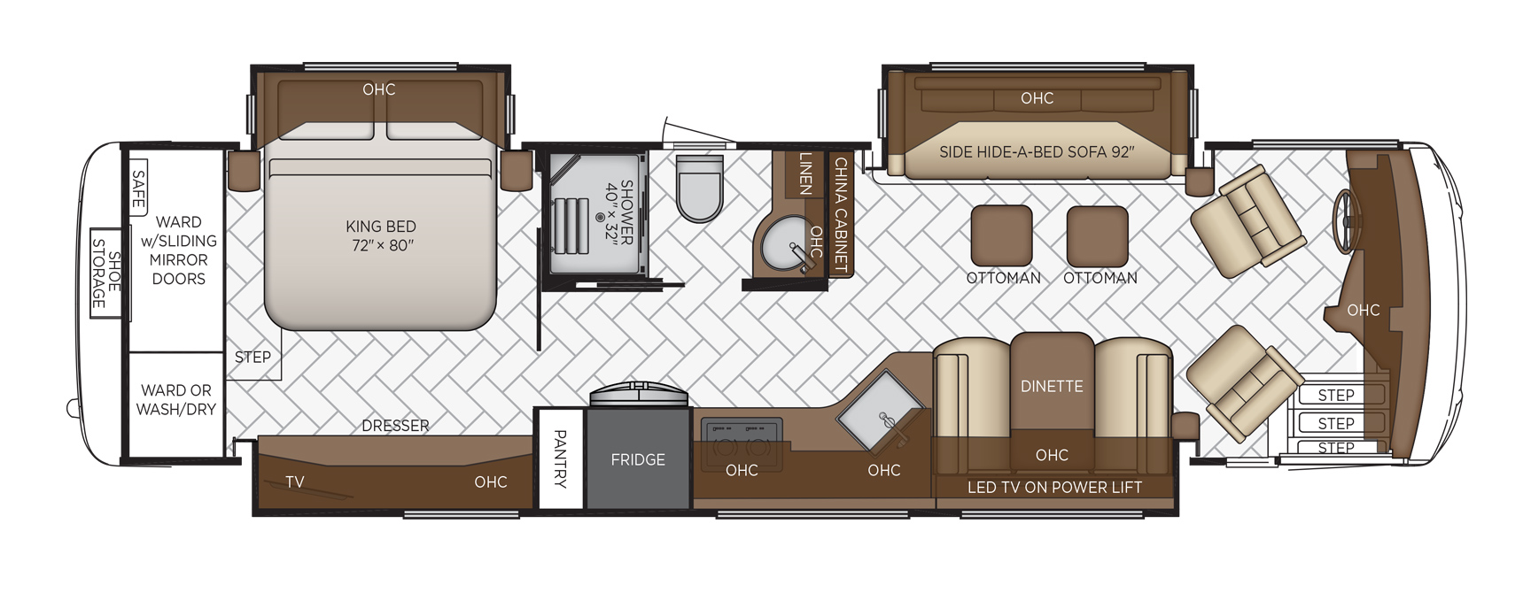 2021 Newmar New Aire 3543 Floor Plan