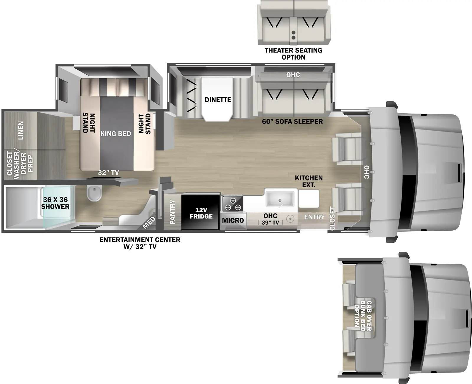 2026 Dynamax Europa 31SS Floor Plan