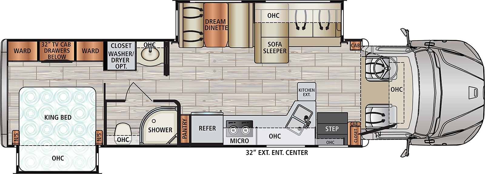 2021 Dynamax DX3 34KD Floor Plan