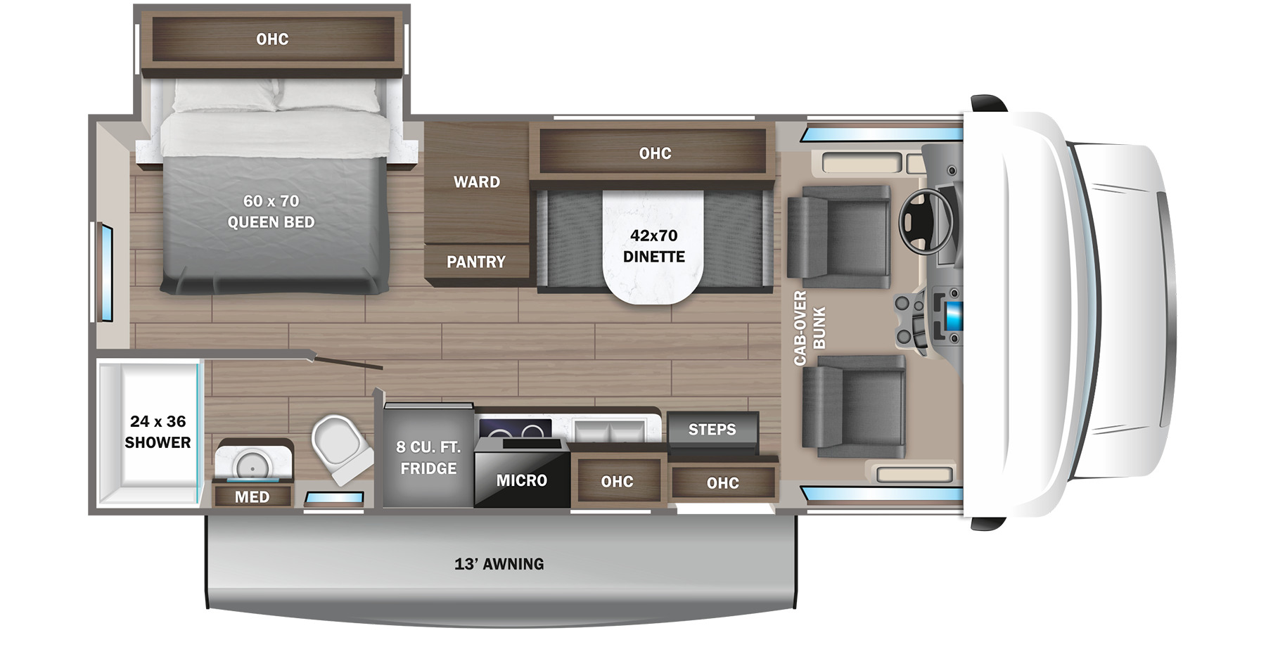 2023 Jayco Redhawk SE 22CF Floor Plan