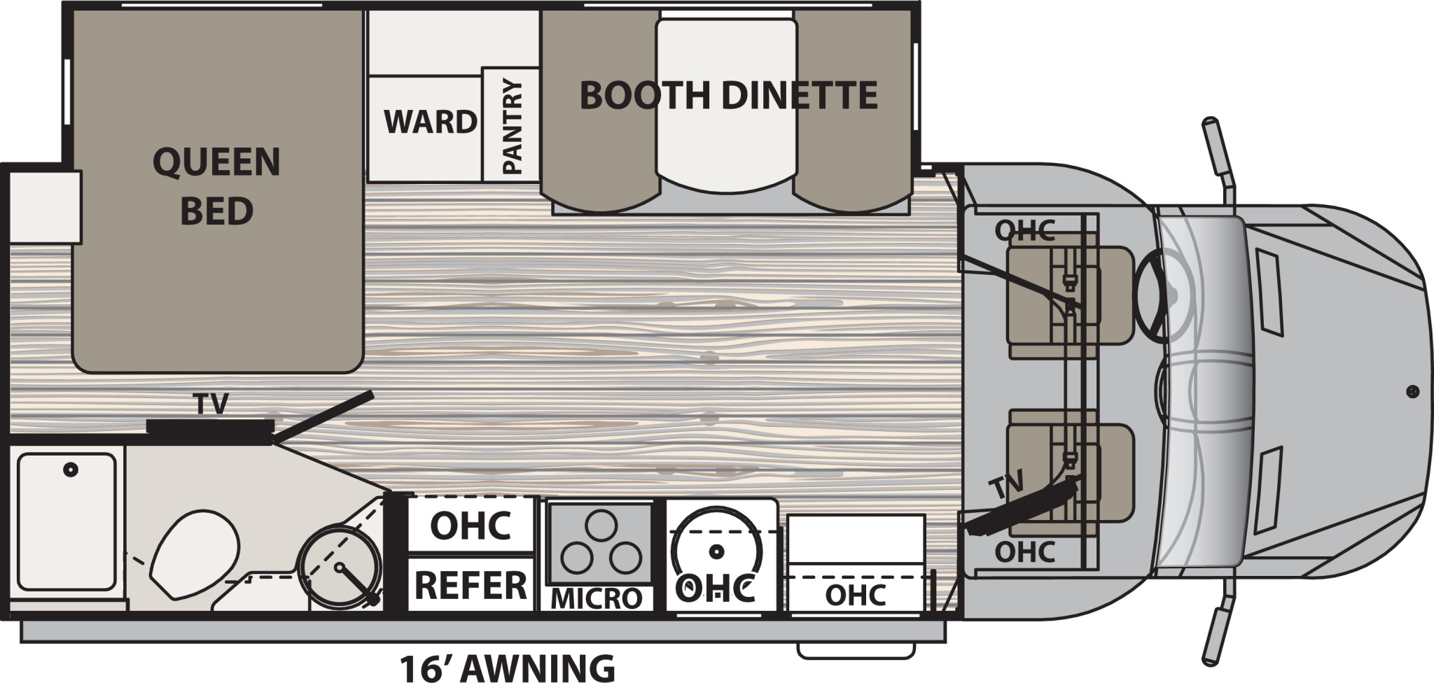 2017 Dynamax Isata 3 24FW Floor Plan