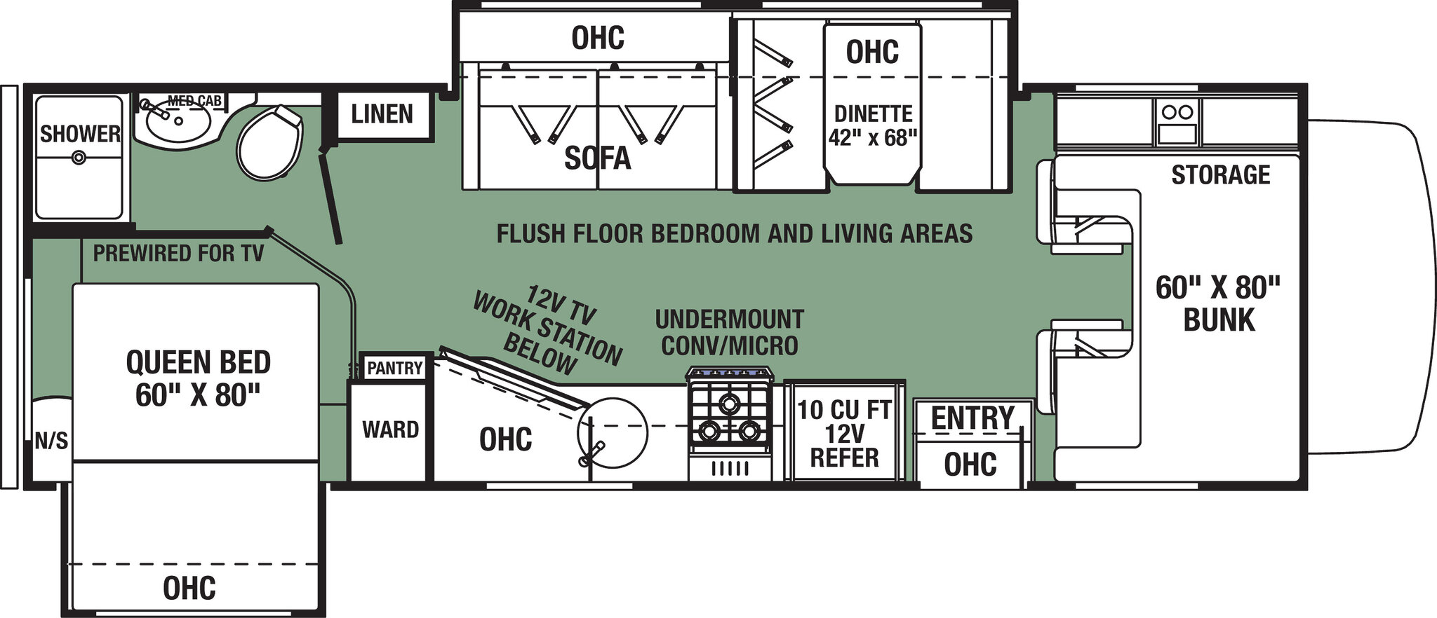 2020 Forest River Forester LE 2551DSLE Floor Plan