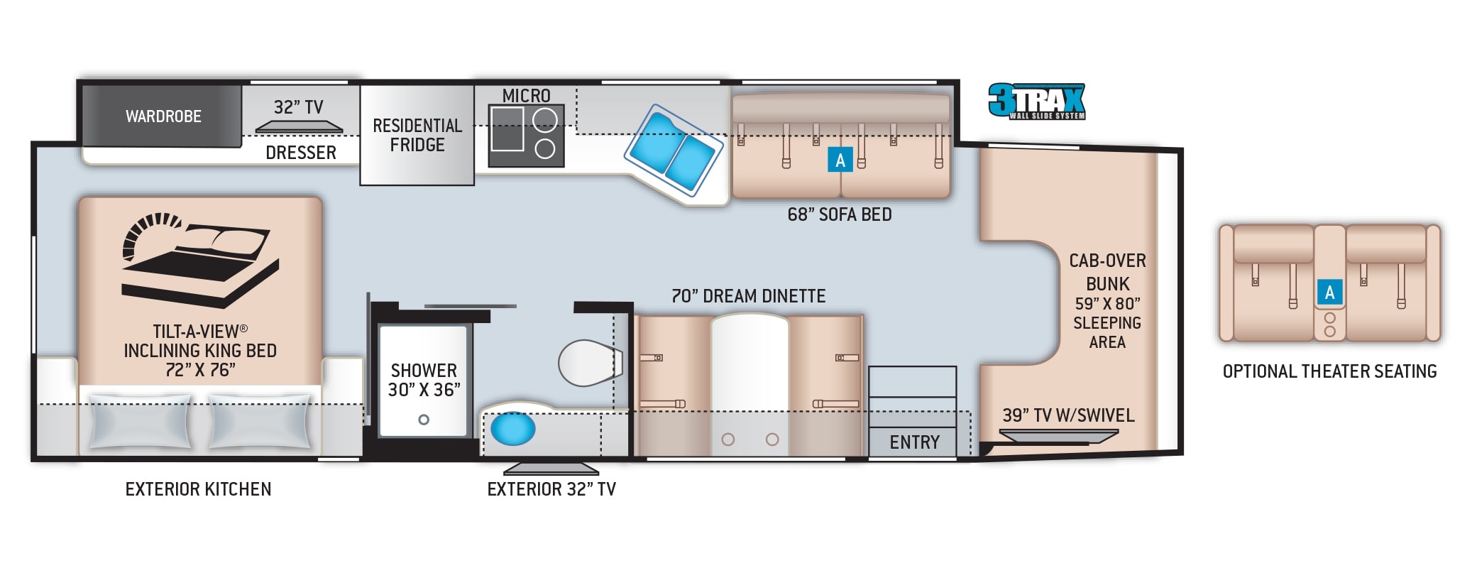 2021 Thor Omni 4x4 SV34 Floor Plan