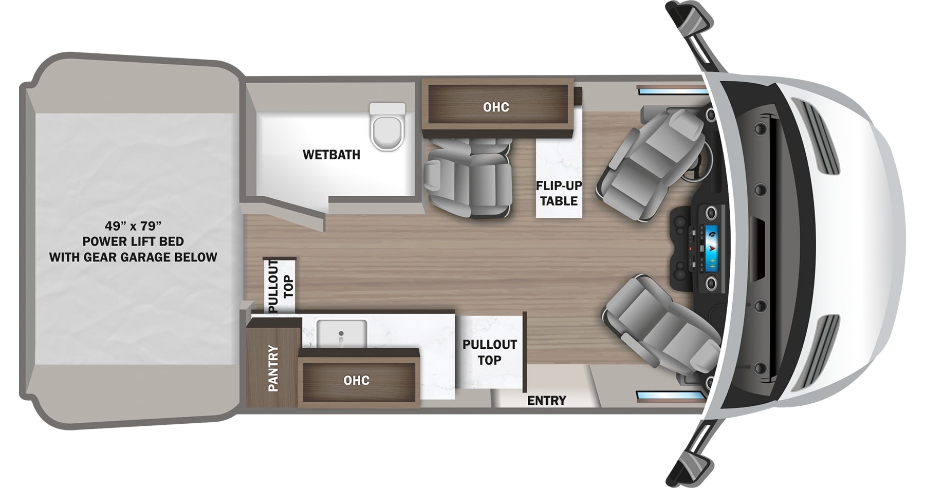 2023 Jayco Terrain 4x4 19Y Floor Plan