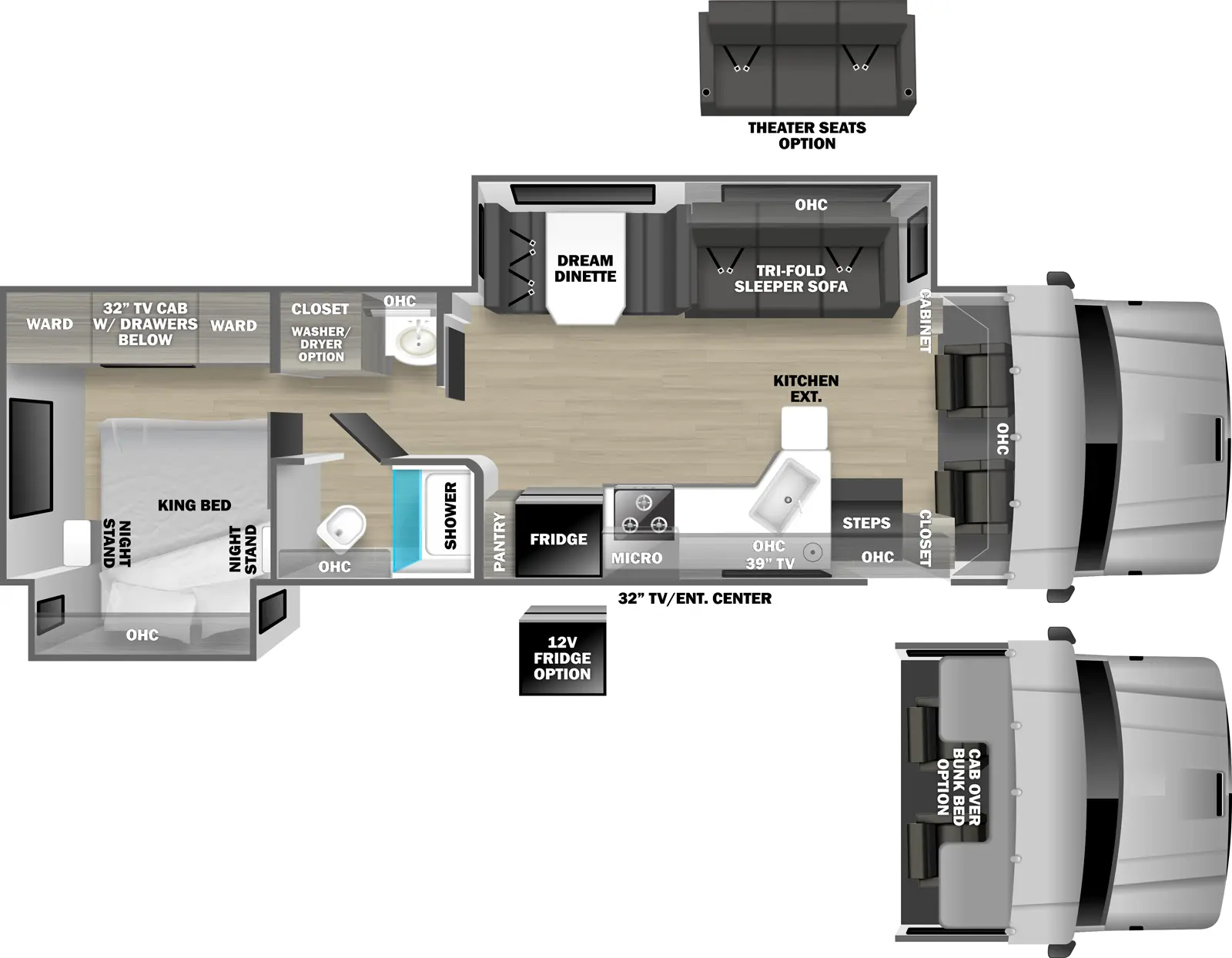 2026 Dynamax DX3 34KD Floor Plan