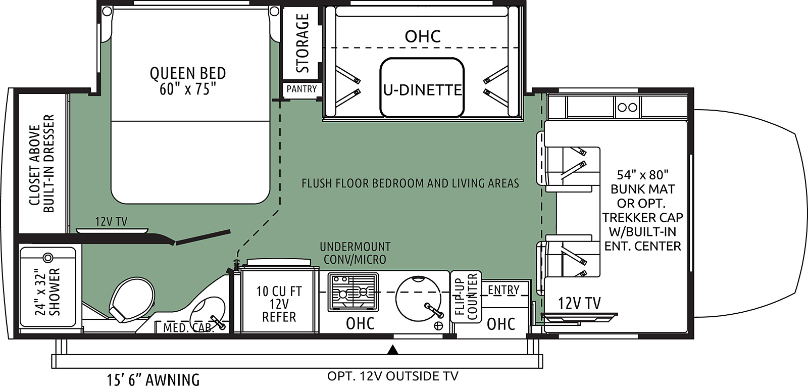 2022 Forest River Forester MBS 2401B Floor Plan