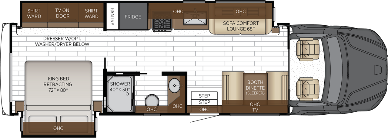 2027 Newmar Grand Star 3444 Floor Plan